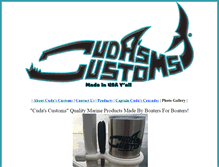 Tablet Screenshot of cudascustoms.com